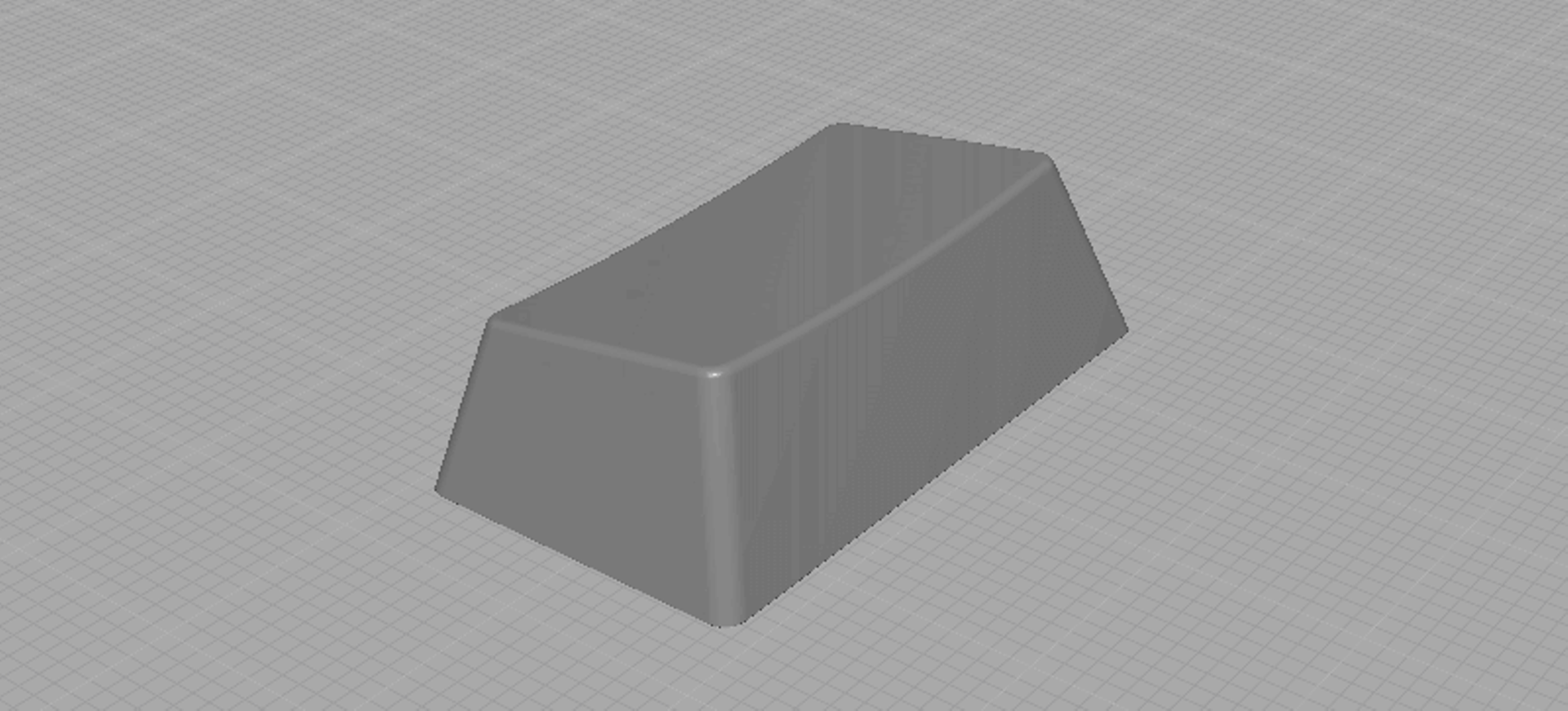 Screenshot of 3d design of a keycap